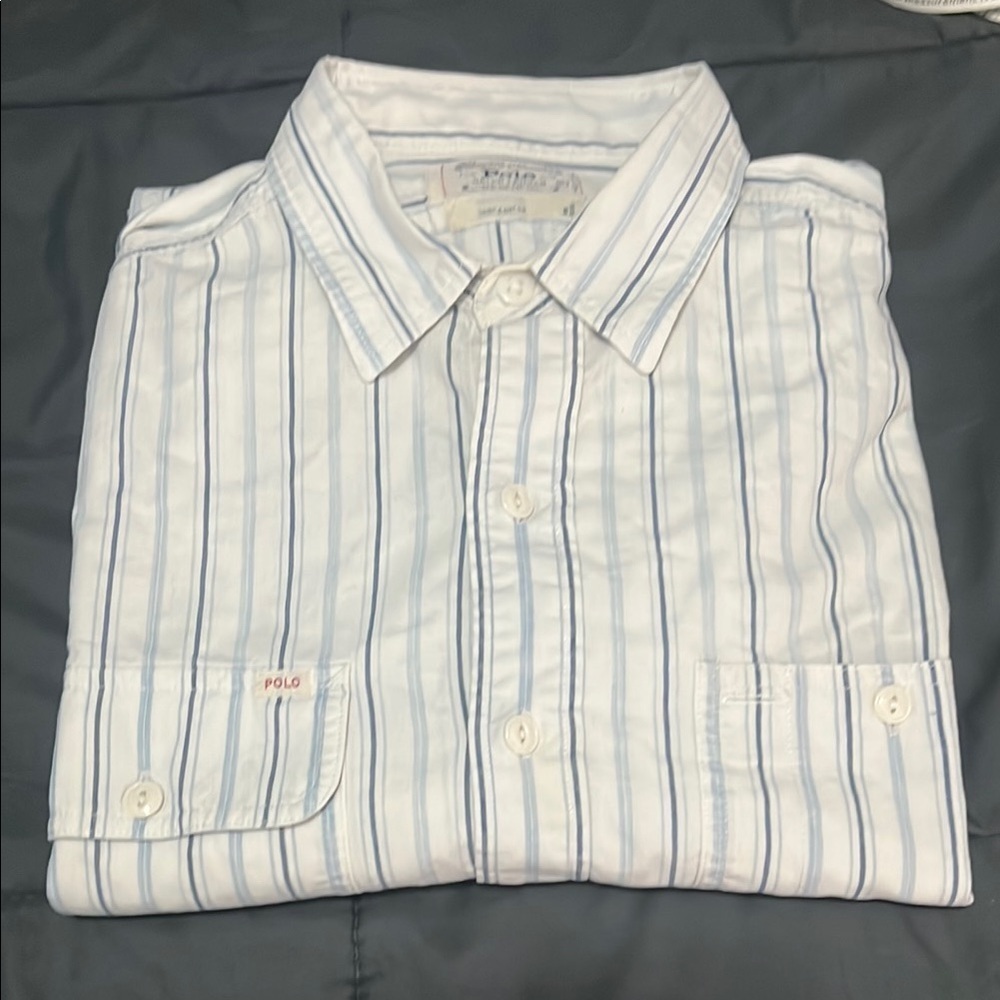 Polo Ralph Lauren Vintage 90s Striped Button Down Size XL